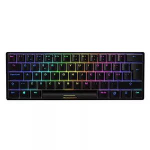 Sharkoon SGK50 S4 Keyboard Gaming USB QWERTY Portuguese Black RGB LED