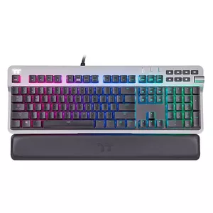 Thermaltake ARGENT K6 RGB keyboard USB QWERTZ German Titanium