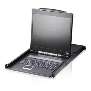 KVM slēdzis ATEN CL1308N 8 porti, tastatūra/pele USB un PS/2, 19" LCD, 1U, melns