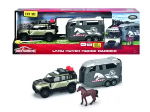 Majorette 213776000 Grand Land Rover Jockey Set Play Vehicle and Track with Battery Operation for Children Aged 3 to 10 Years