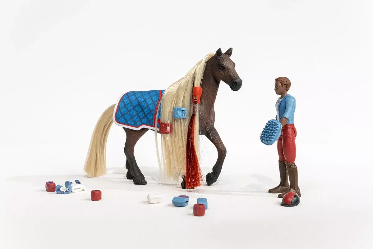 schleich HORSE CLUB Sofijas skaistumu sākuma komplekts Leo un Rocky Photo 6