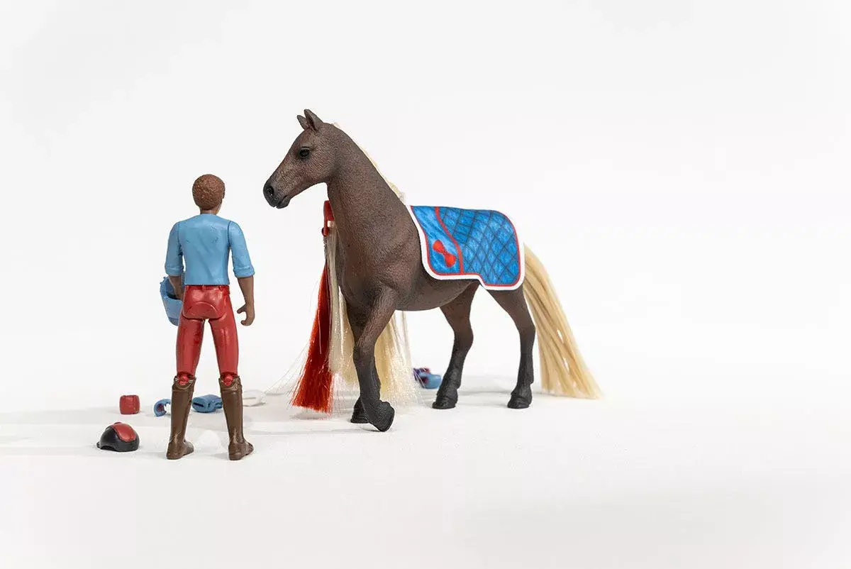 schleich HORSE CLUB Sofijas skaistumu sākuma komplekts Leo un Rocky Photo 8