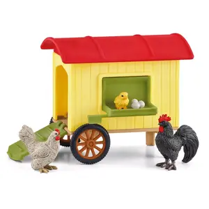 Мобильный курятник Schleich FARM WORLD 42572 Многоцветный