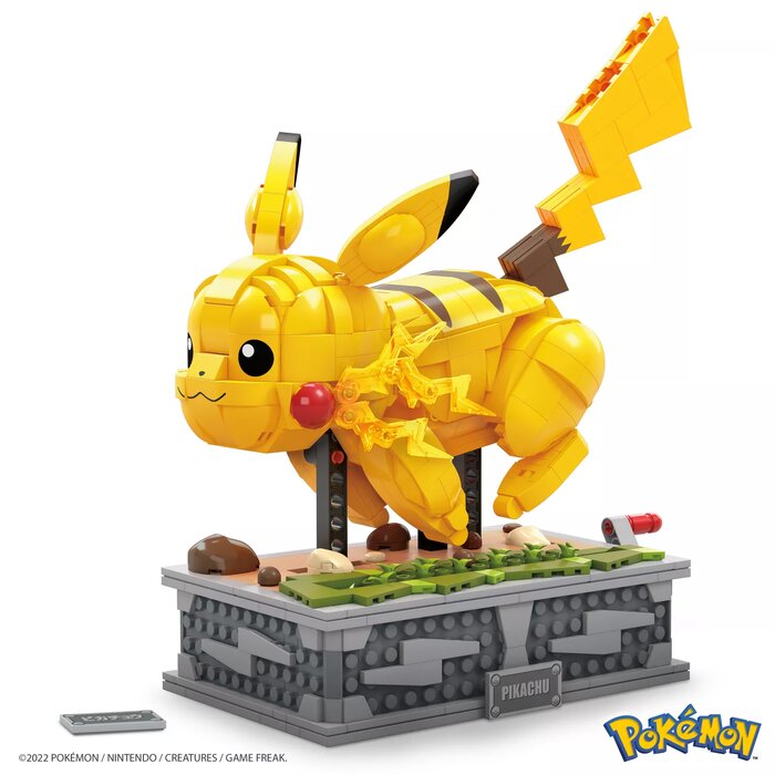 1092 Pcs Mega Pokémon Pikachu Running Collectors Mechanical Transmission  Puzzle Early Education Children's Toys Building Block - Blocks - AliExpress