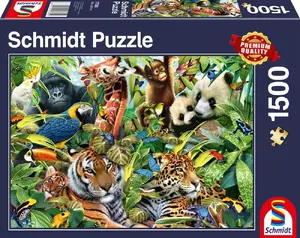 Пазл Schmidt Spiele 57385 — 1500 деталей, Тема: Животные, ширина 846 мм