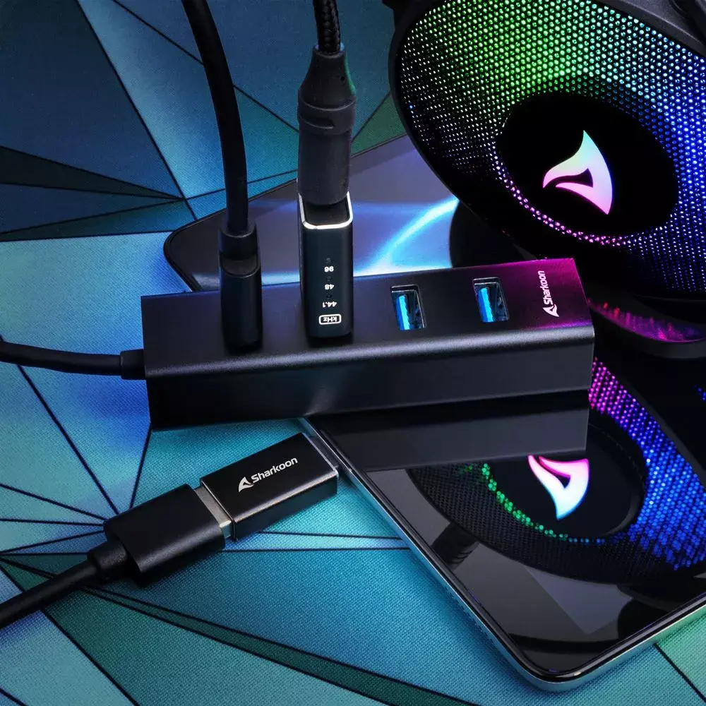 USB хаб Sharkoon 4044951037582 Photo 3