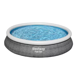 Каркасный бассейн Bestway Fast Set Round Inflatable Pool Set 4.57 m x 84 cm Вместимость 9677 Л