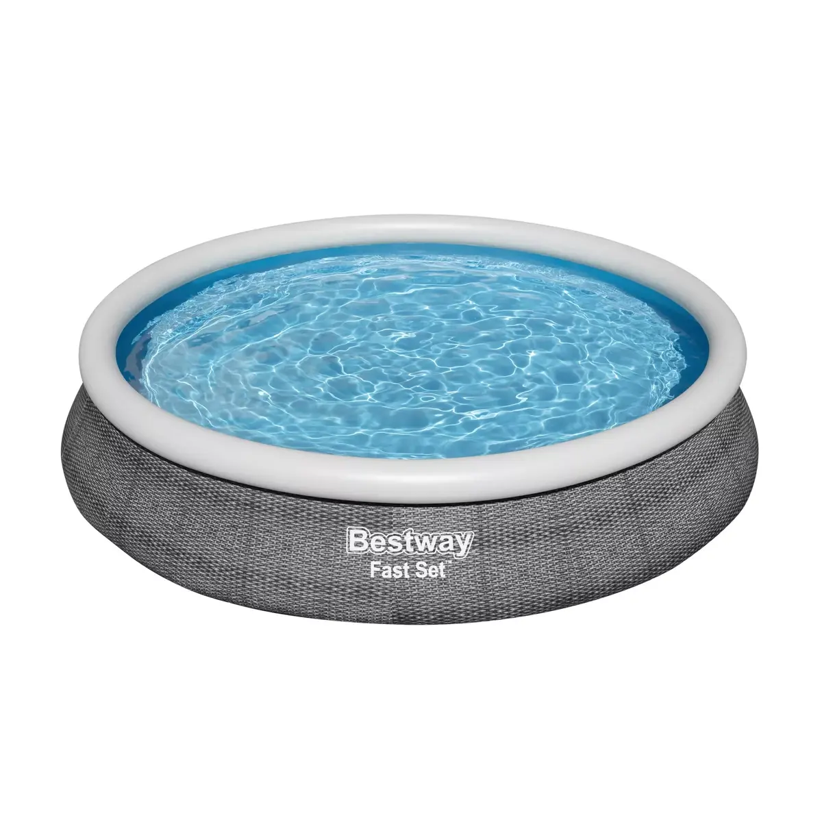 Каркасный бассейн Bestway Fast Set Round Inflatable Pool Set Photo 2