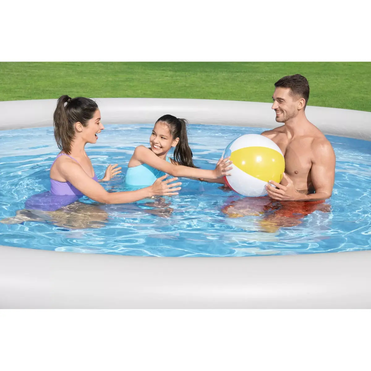 Каркасный бассейн Bestway Fast Set Round Inflatable Pool Set Photo 5