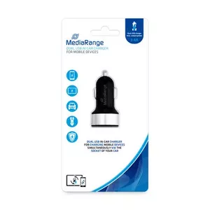 MediaRange MRMA103-02 mobile device charger Mobile phone Black, Silver Cigar lighter Auto