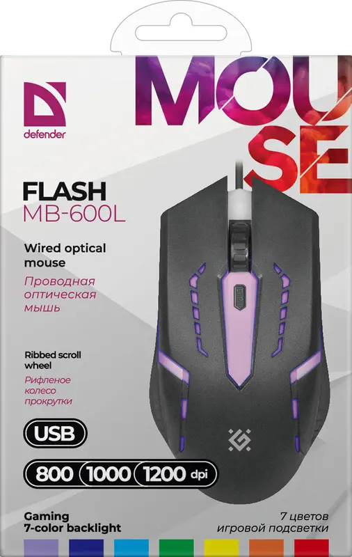 Defender FLASH MB-600L Gaming Mouse Photo 8