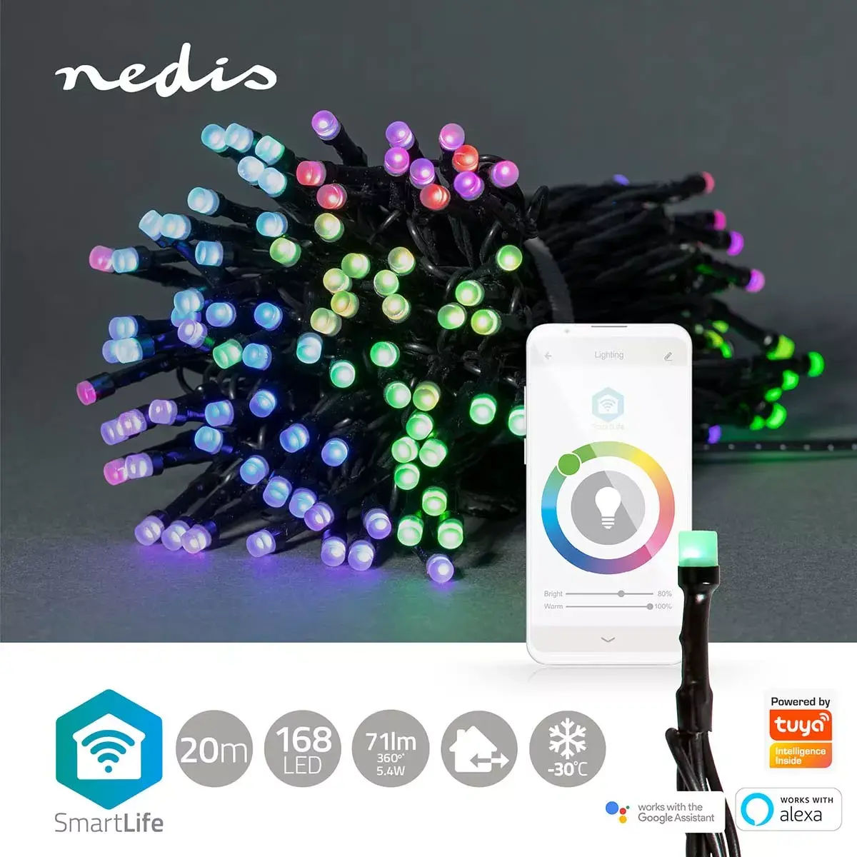 Nedis WIFILX01C168 light decoration chain — 168 LEDs Photo 3