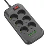 LDNIO SE6403 pagarinātājs — 6 AC, 4 USB, 2 m Photo 2
