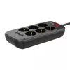 LDNIO SE6403 pagarinātājs — 6 AC, 4 USB, 2 m Photo 6