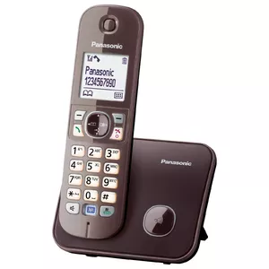 Panasonic KX-TG6811GA telefons DECT telefons Zvanītāja ID Brūns