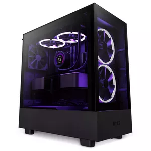 NZXT H5 Elite Midi Tower Melns, Caurspīdīgs