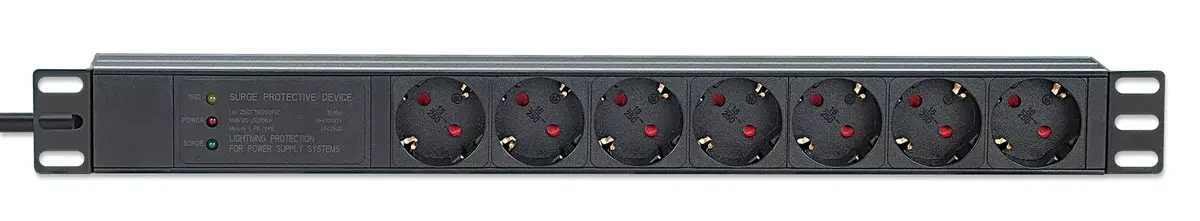 Intellinet 19" 1U Rackmount 7-выходной PDU Photo 3