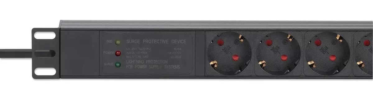 Intellinet 19" 1U Rackmount 7-выходной PDU Photo 4