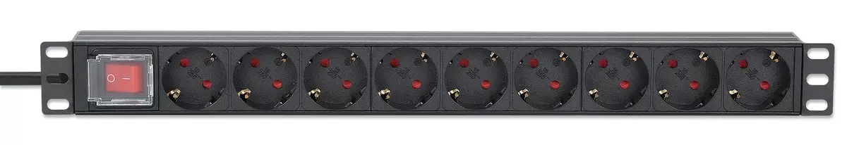 Intellinet 19" 1U Rackmount 9-канальный PDU Photo 3