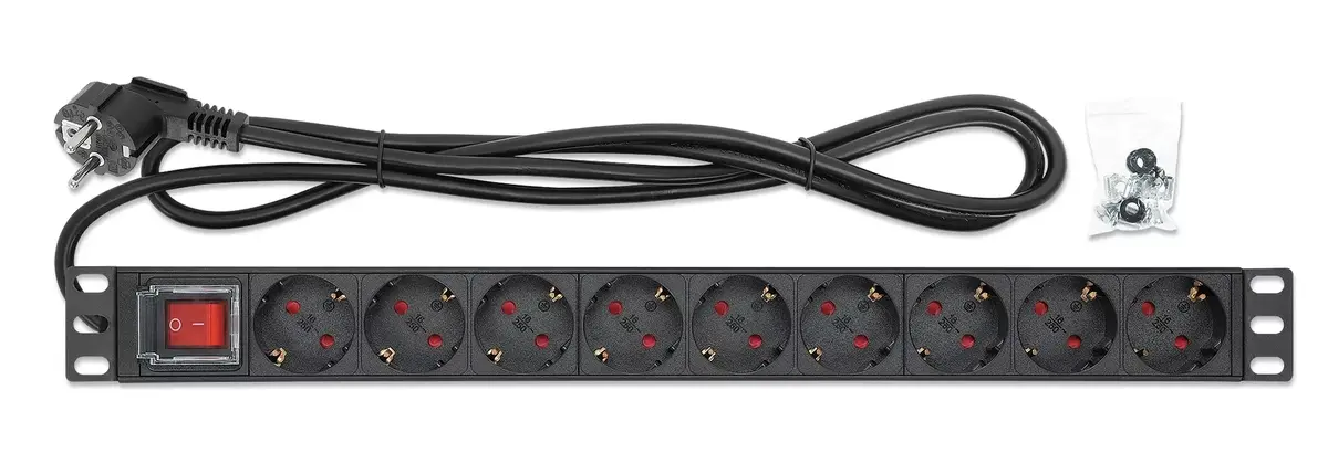 Intellinet 19" 1U Rackmount 9-канальный PDU Photo 5