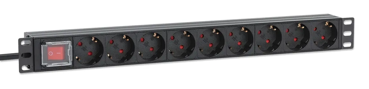 Блок распределения питания Intellinet 19" 1U на 9 розеток Photo 4