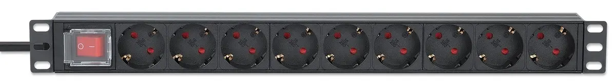 Блок распределения питания Intellinet 19" 1U на 9 розеток Photo 6