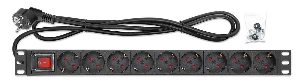 Блок распределения питания Intellinet 19" 1U на 9 розеток Photo 10