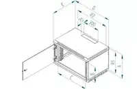 Triton 19" rūka RBA-18-AS6-BAX-A1 18U 600mm Photo 4