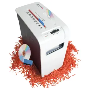 Olympia PS 28 CCD Strip Shredder, 22 cm Working Width, 4 x 45 mm Shred Size, Black/White
