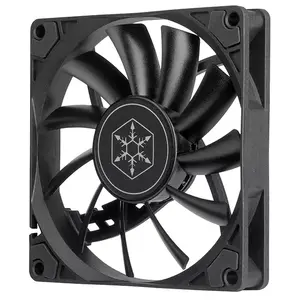 Fan Silverstone Air Slimmer 90 9.2 cm Black 500-2500 RPM Hydraulic