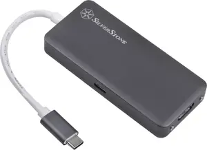Адаптер USB-C SILVERSTONE SST-EP14C — USB 3.1 Type-C на HDMI и 3× USB 3.1 Type-A
