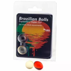 Personal lubricant TALOKA D-232609, 2 Brazilian balls, Super Hot Effect