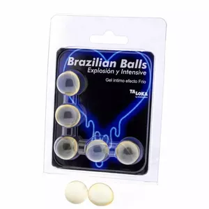 Personal Lubricant TALOKA Exciting Gel D-232629 — Cooling and Vibration Effect, includes 5 Brazilian Balls