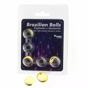 Vibrating Balls TALOKA D-232633 — set of 5 Brazilian shock-effect gel balls
