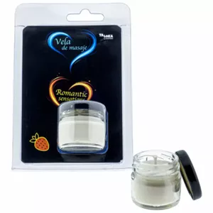 Massage candle TALOKA D-232566, strawberry scented, paraffin/soy blend, for massage and ambient scenting