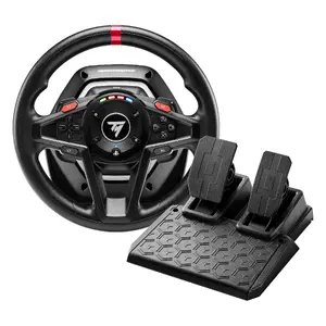 Thrustmaster T128 Steering Wheel and Pedals Set Wired USB Black for PC, PlayStation 4, and PlayStation 5