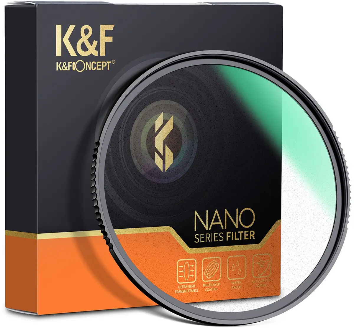 Objektīva filtrs K&F Concept HD Black