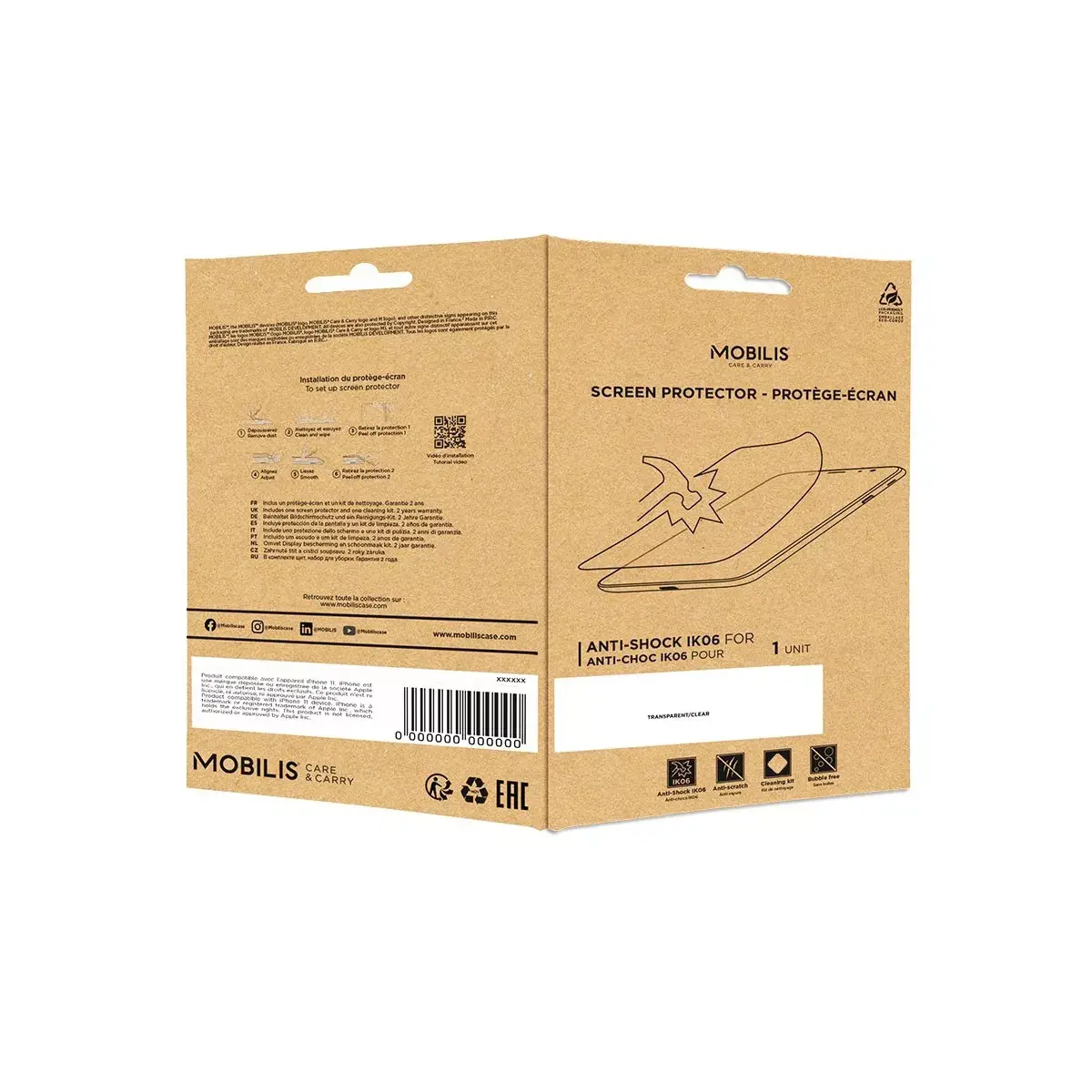 Clear screen protector Mobilis 036258 Photo 4