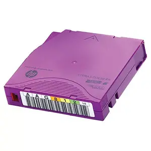 Blank LTO data tape HP C7976AN — LTO media, compressed capacity 6.25 TB, transfer rate 400 MB/s, tape width 1.27 cm