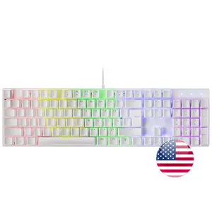Mechanical Gaming Keyboard Mars Gaming MK422 White RGB Antighosting