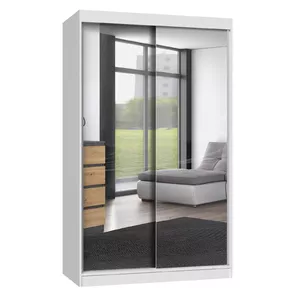 Шкаф Topeshop IGA 120 BIEL A KPL, 2 двери, 7 полок, белый
