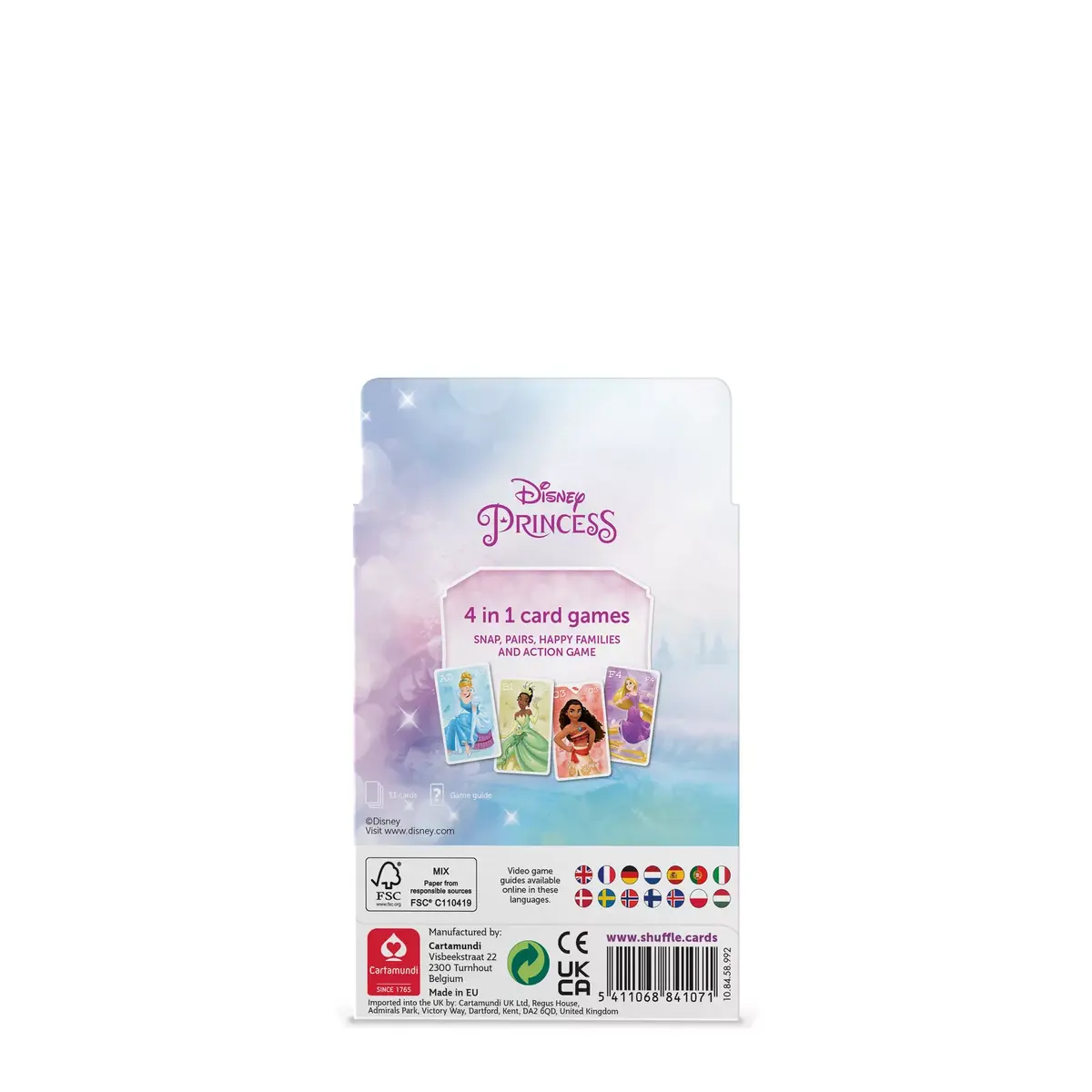Карточная игра Cartamundi Shuffle Disney Princess 4-в-1 Photo 5