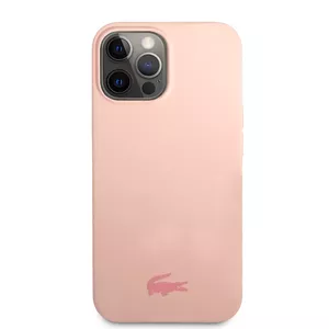 Phone case Lacoste iPhone 13 Pro Liquid Silicone Glossy Printing Logo Pink