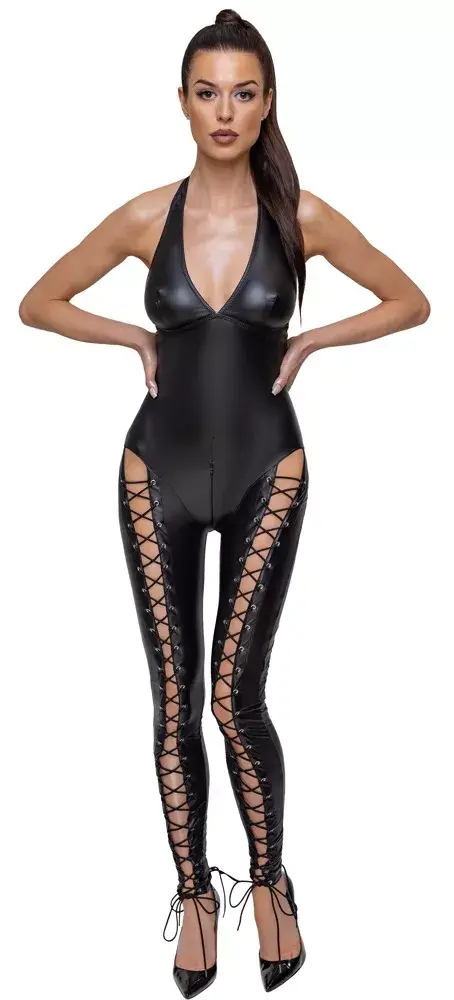 Jumpsuit Cottelli Collection S Black Lacing 27306341021 Photo 2