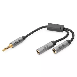 Digitus DB-510320-002-S аудио кабель 0,2 m 2 x 3.5mm Черный