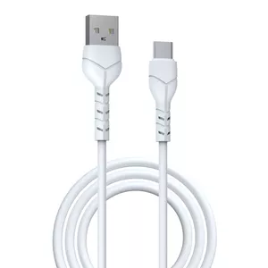 Кабель USB Devia Kintone USB — USB-C 1,0 м, 2,1 A, белый