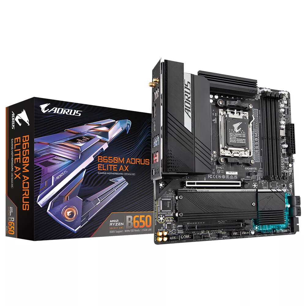 Pamatplate GIGABYTE B650M AORUS ELITE AX
