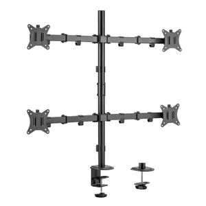 Articulating Quad Monitor Desk Mount Bracket Equip 650159