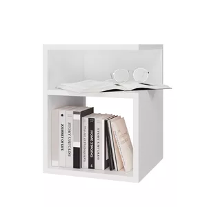 Topeshop TINI BIEL nightstand/bedside table White