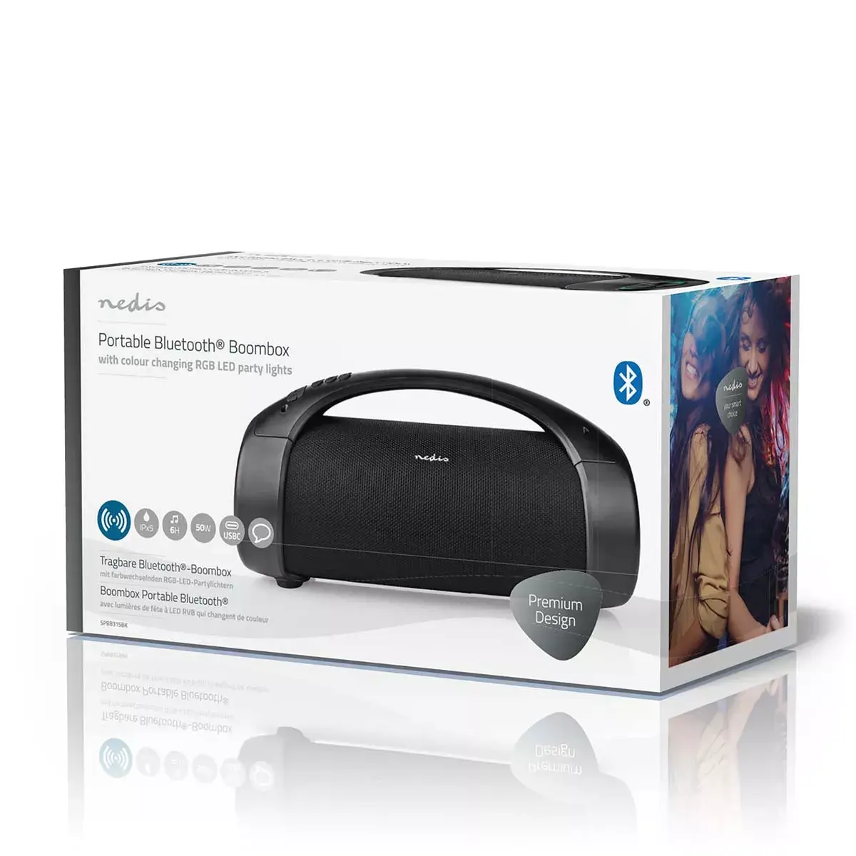 Nedis SPBB315BK portatīvais stereo skaļrunis Photo 19